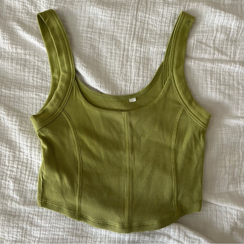 PacSun Green Corset Crop Top